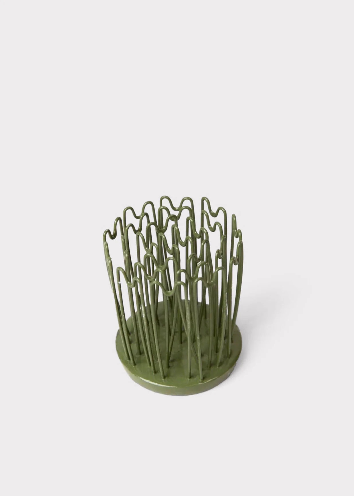 Small Flower Hairpin Frog Holder - 2"