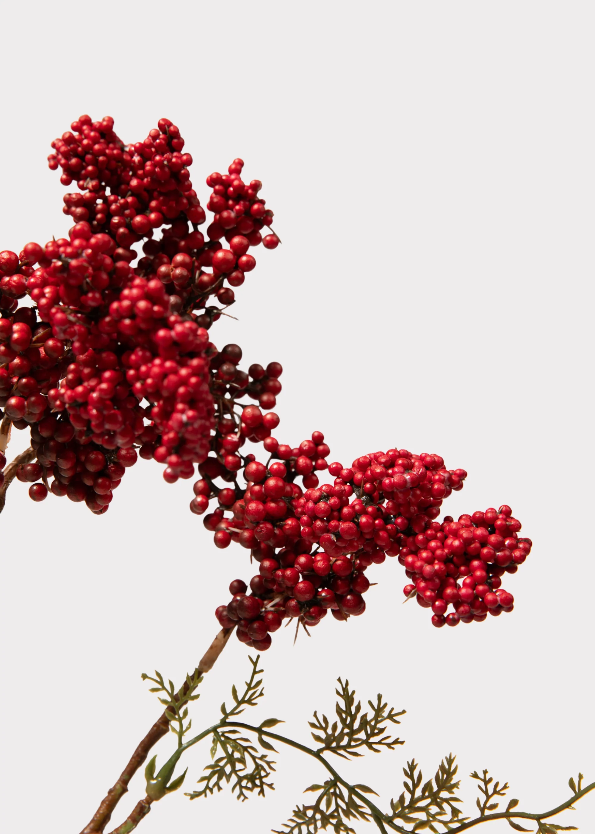 Holiday Red Artificial Berries Pick - 18" - Image 4