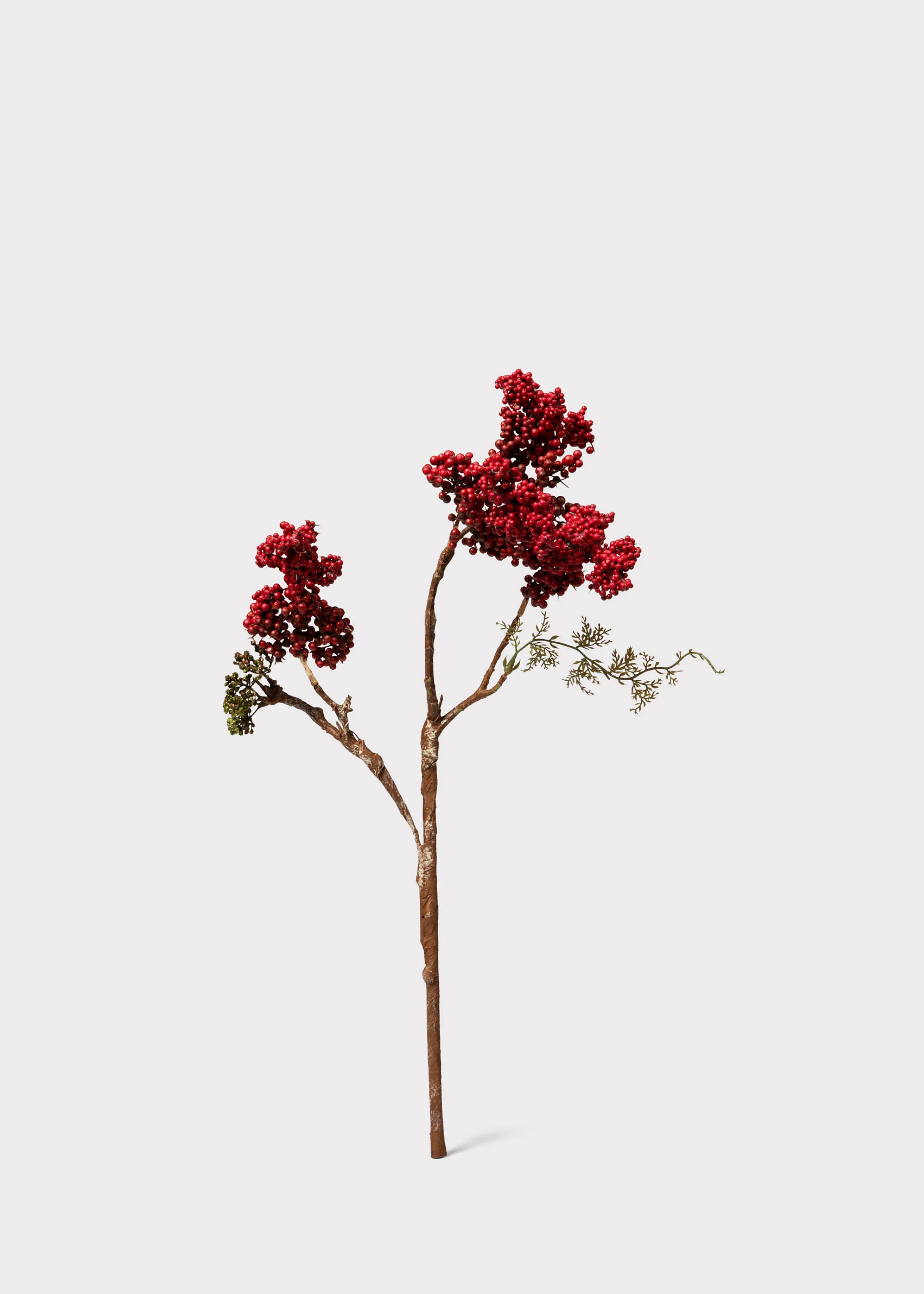 Holiday Red Artificial Berries Pick - 18" - Image 5