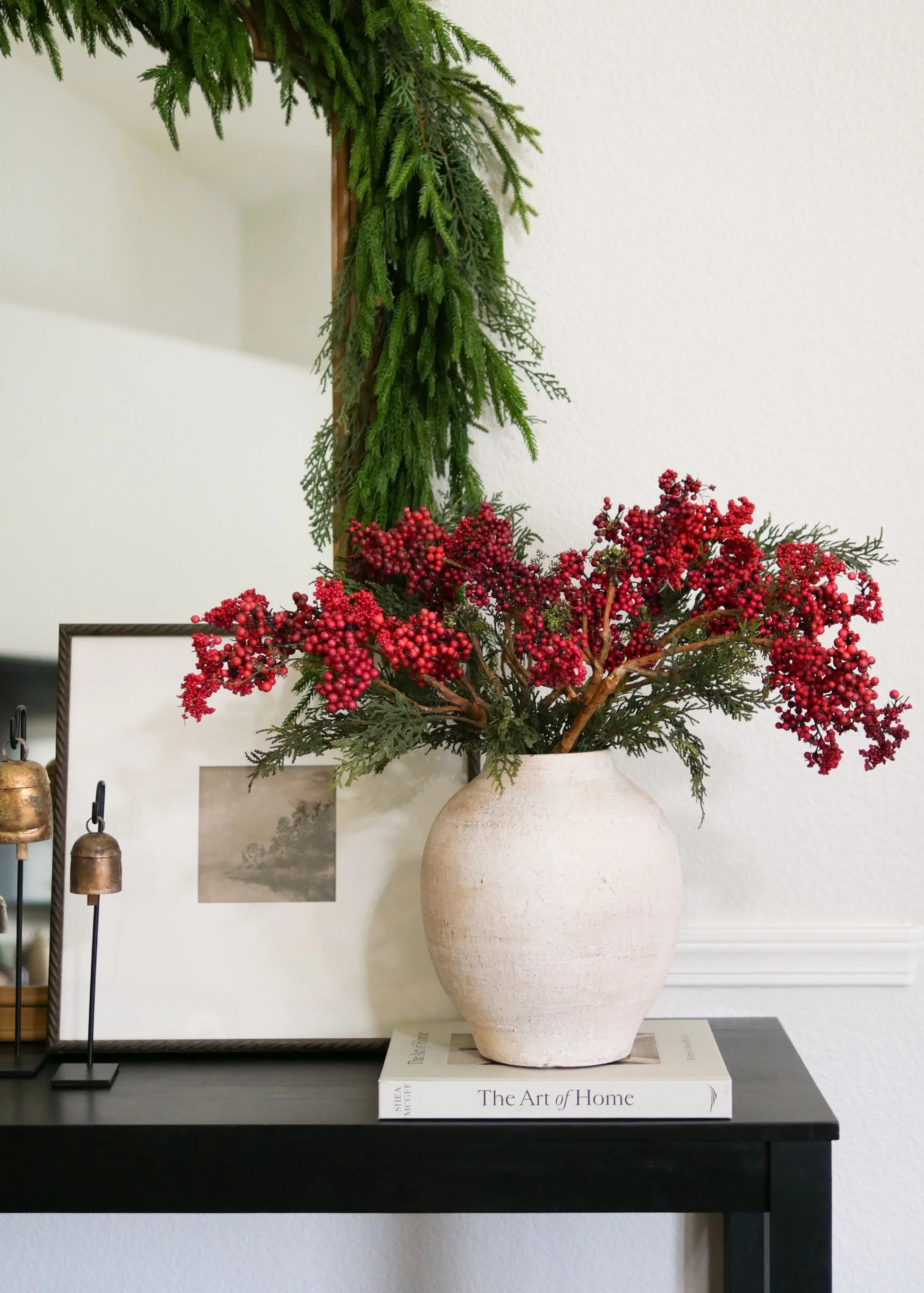 Holiday Red Artificial Berries Pick - 18" - Image 6