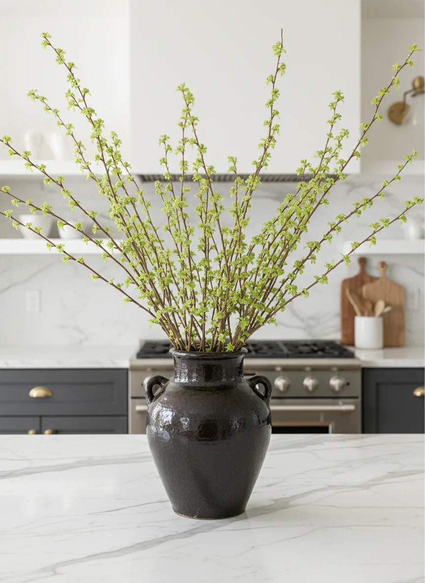 Large Distressed Clay Jar Vase in Dark Brown Black Hue - 11.75" - Image 2