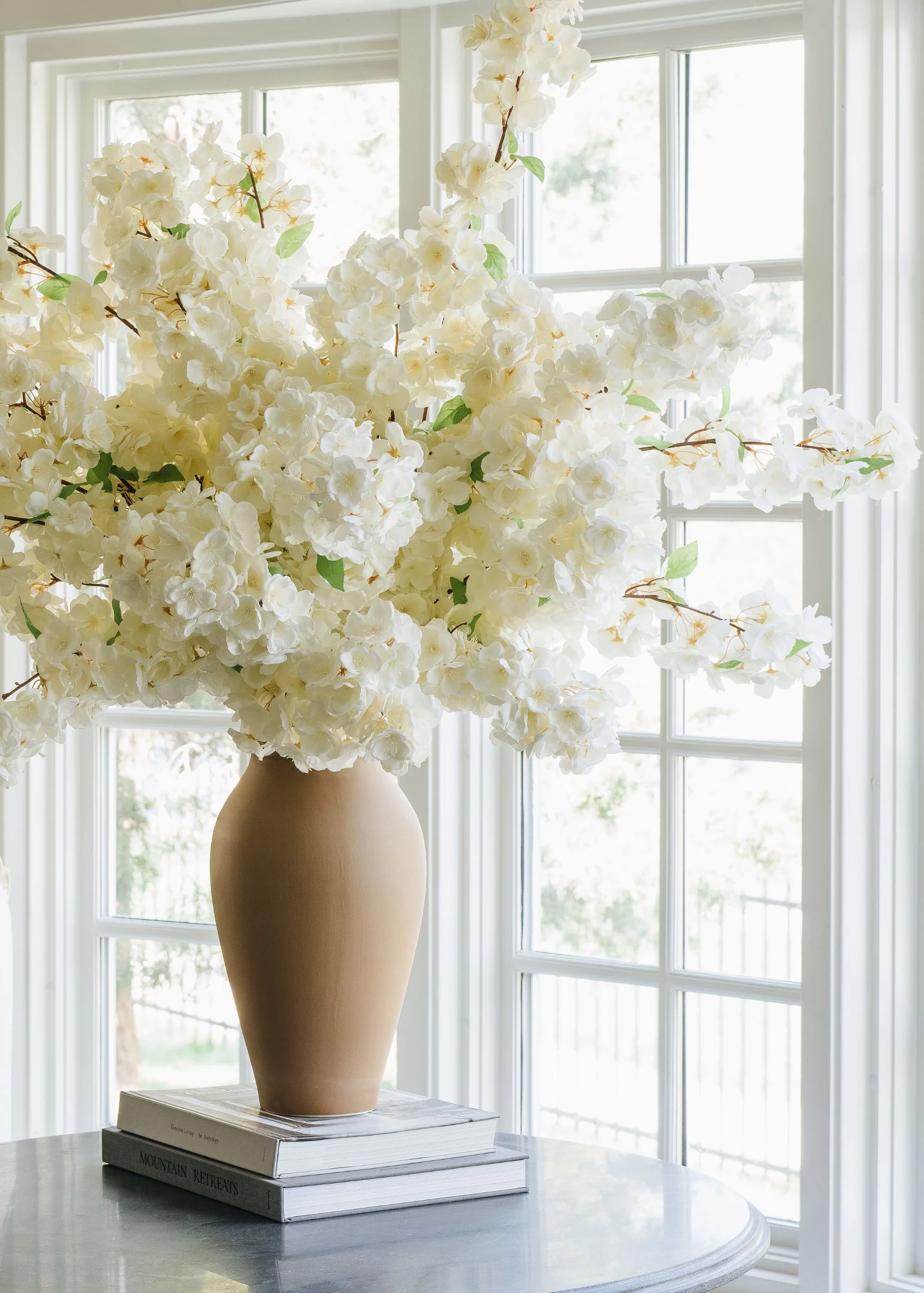 Large Spring White Cherry Blossom Design - Image 4