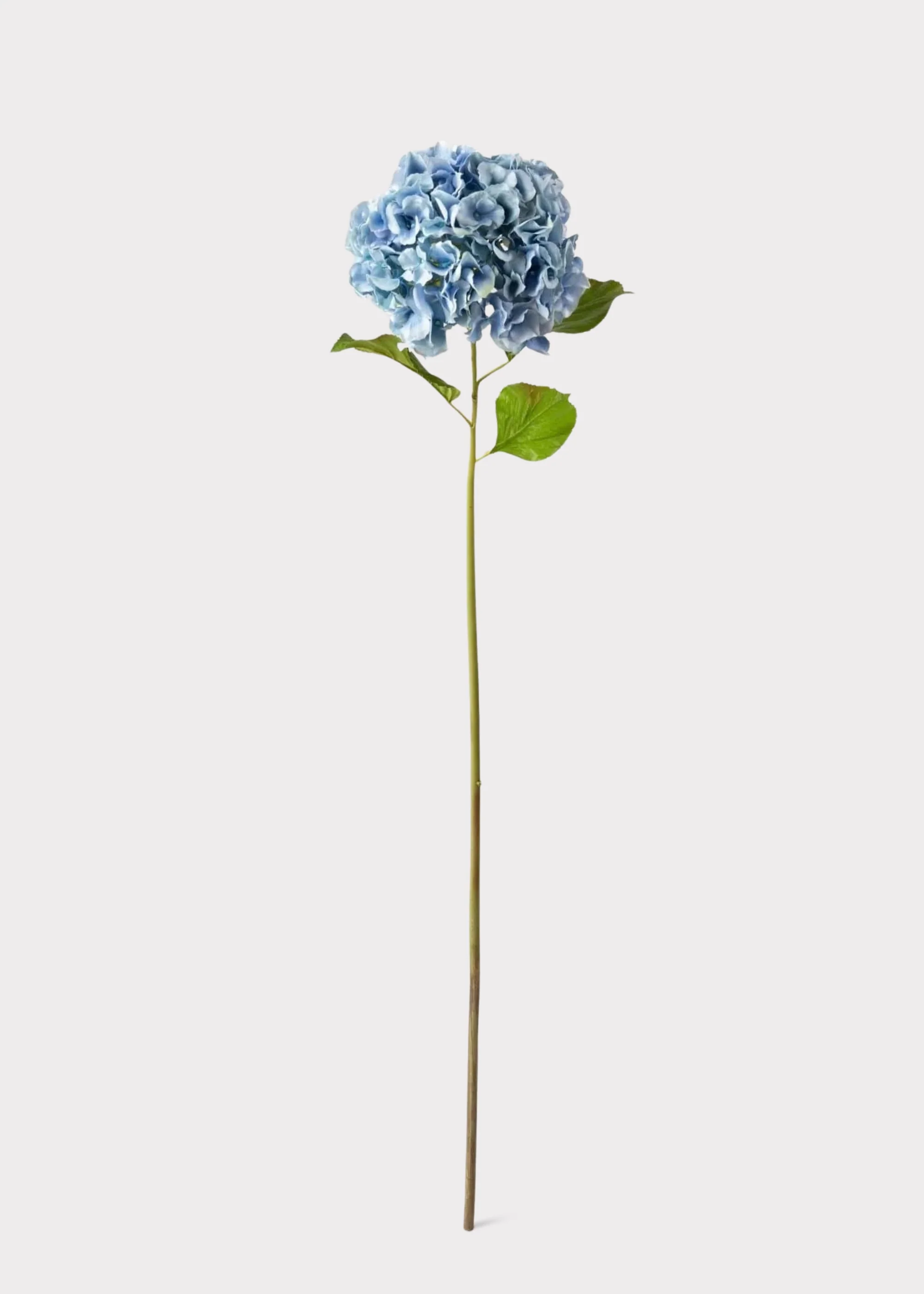 Tall Powder Blue Faux Hydrangea Flower - 45" - Image 3