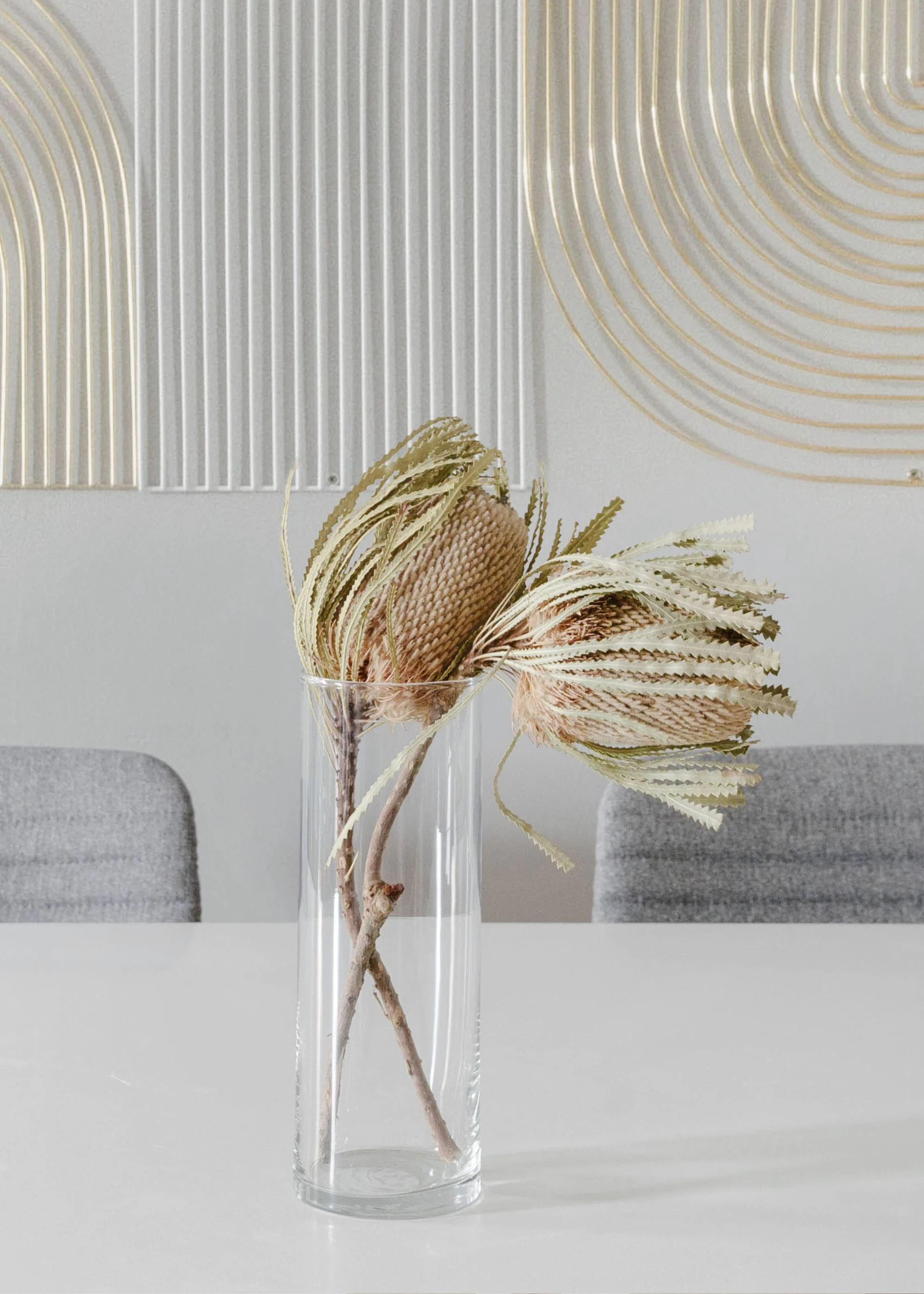 Natural Dried Banksia Hookeriana Flower Bundle of 3 - 12-18" - Image 4