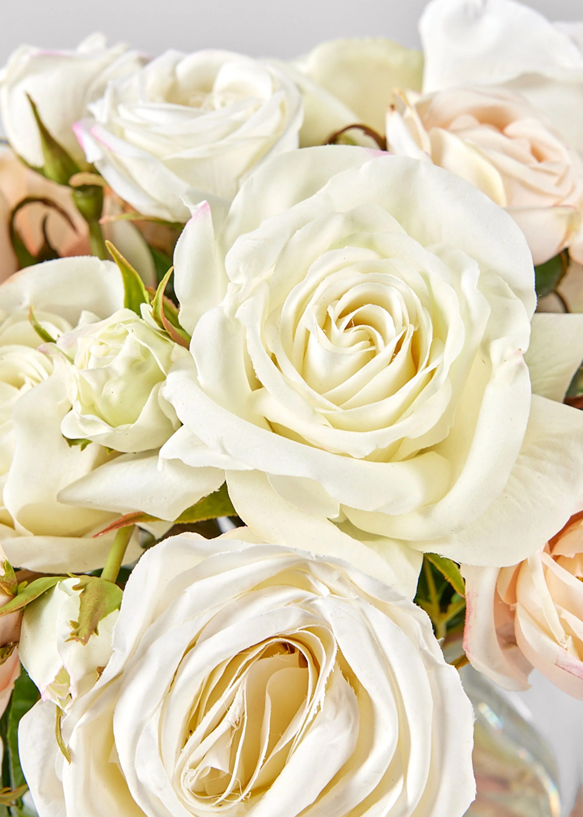 Natural Touch Rose Arrangement in Vase - 12" - Image 4