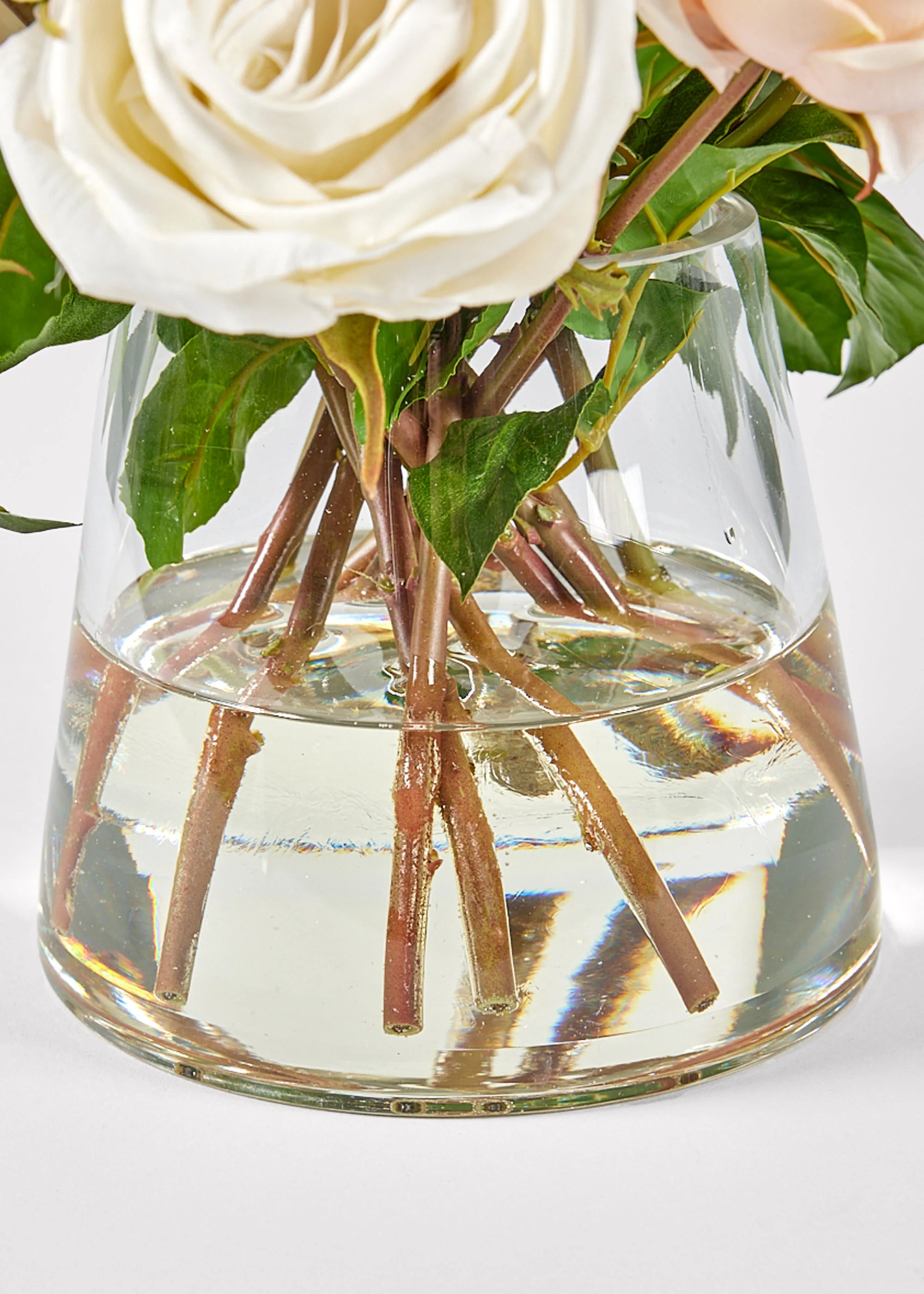 Natural Touch Rose Arrangement in Vase - 12" - Image 5