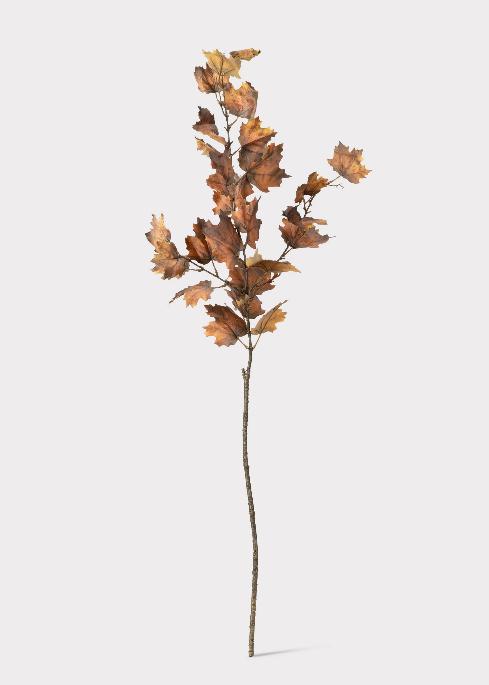 Nutmeg Brown Artificial Tall Maple Leaf Fall Branch - 47" - Image 4