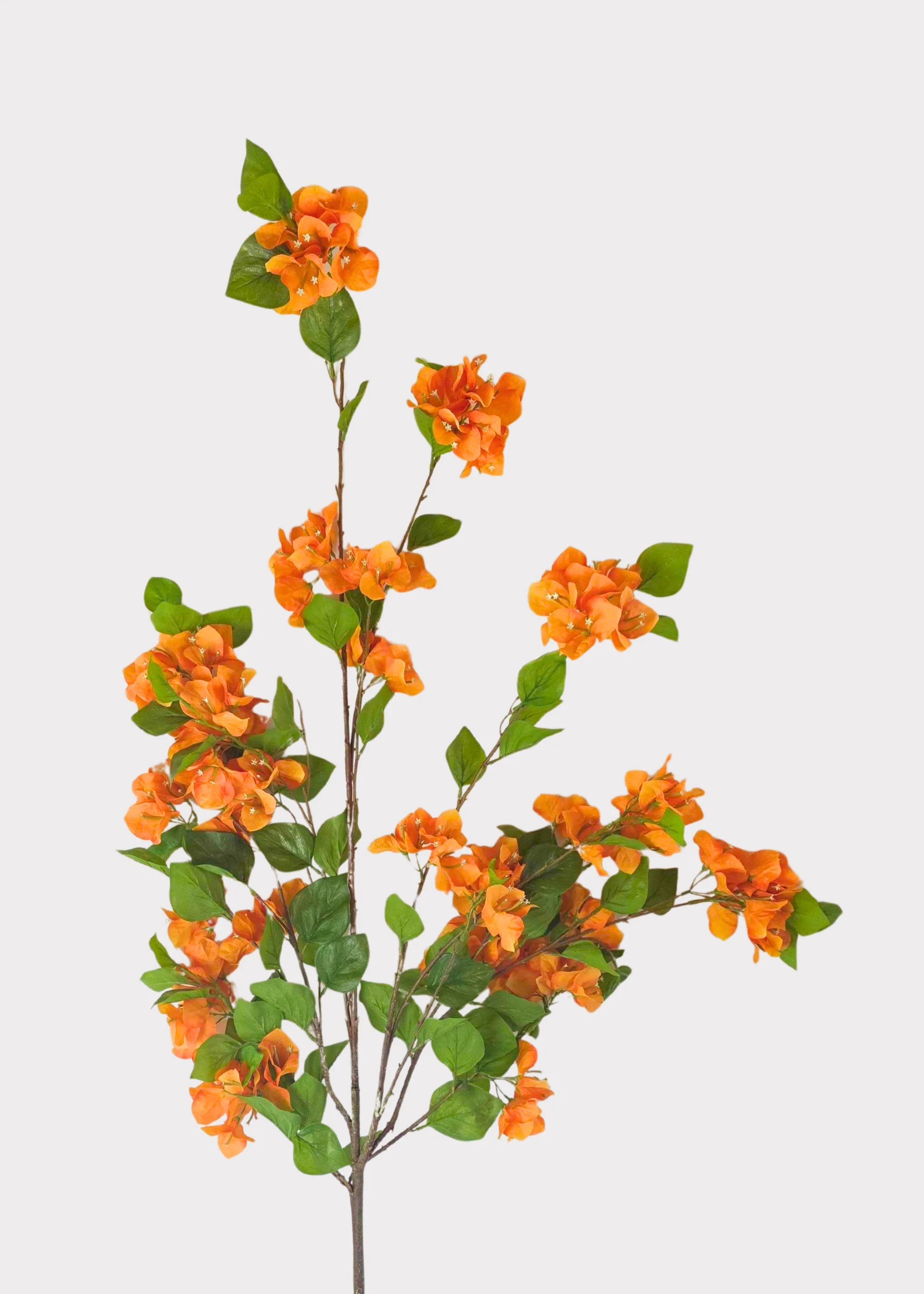 Orange Artificial Bougainvillea Hanging Flower Bush - 43"