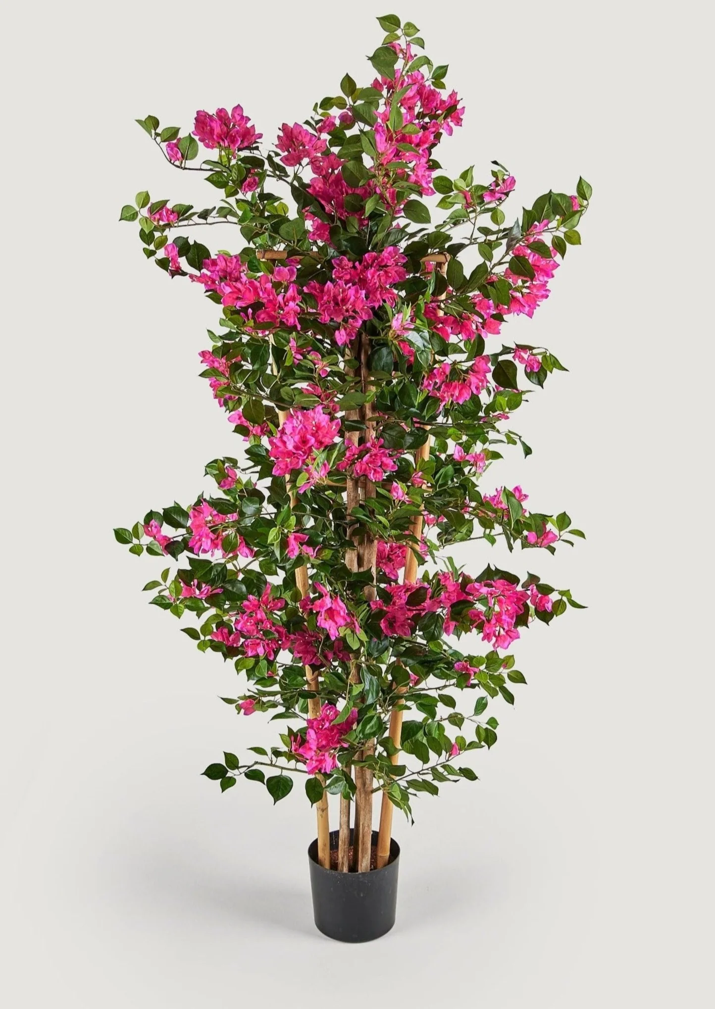 Pack of 2 - Indoor/Covered Outdoor Porch Faux Potted Bougainvillea Trellis - 55" - Image 4