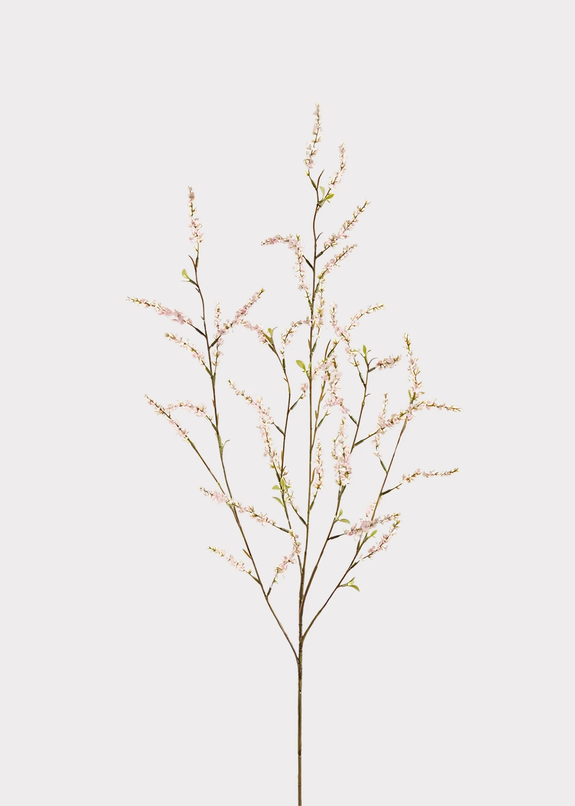 Pink Artificial Spirea Wildflower Branch - 39.5"
