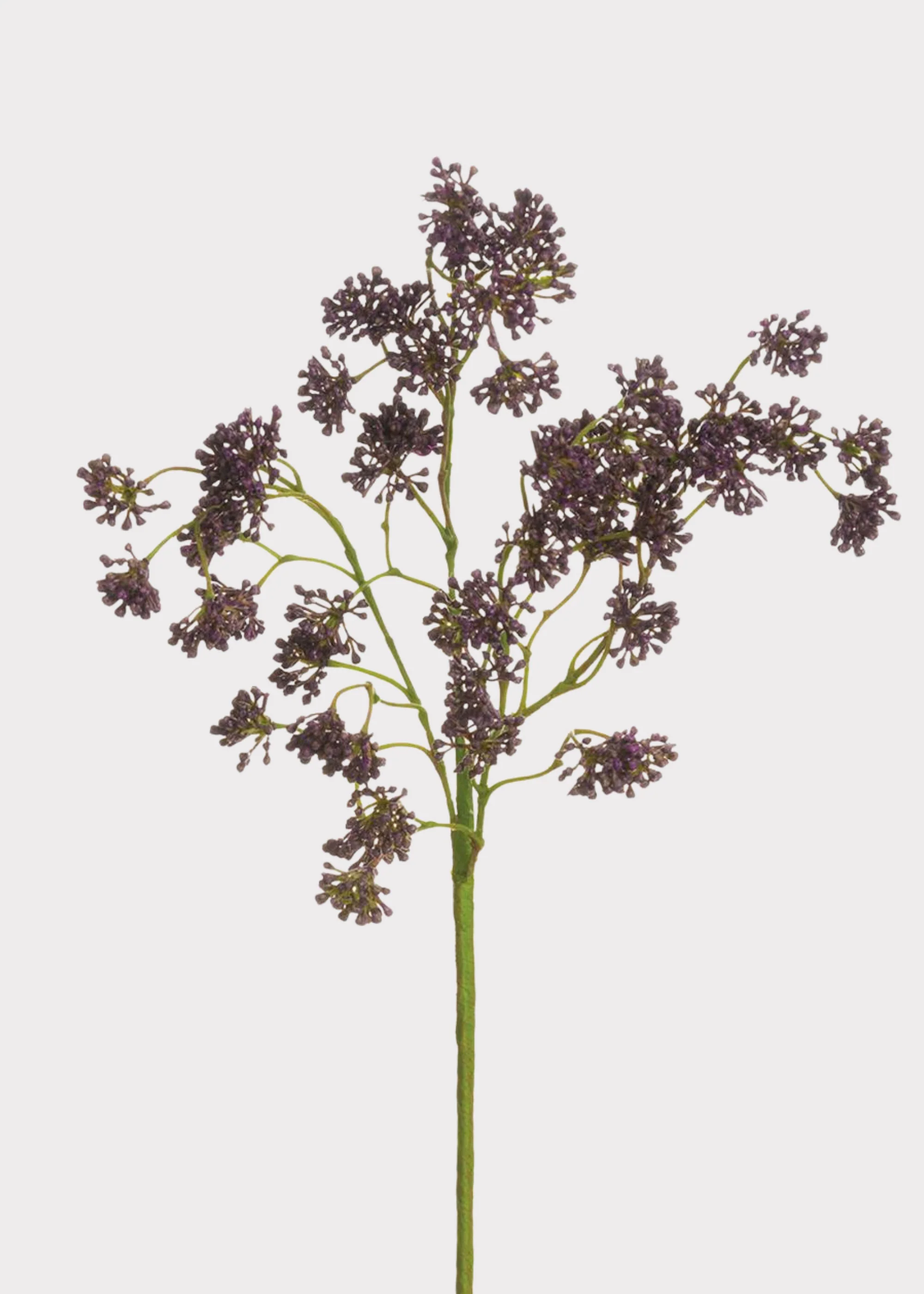 Plum Purple Artificial Sedum Succulent Spray - 16"