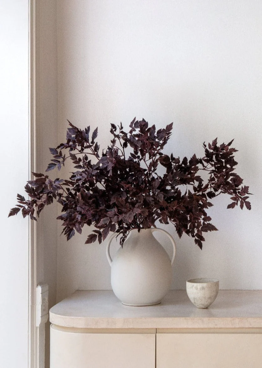 Plum Fake Cimicifuga Ramosa Leaves - 31" - Image 3