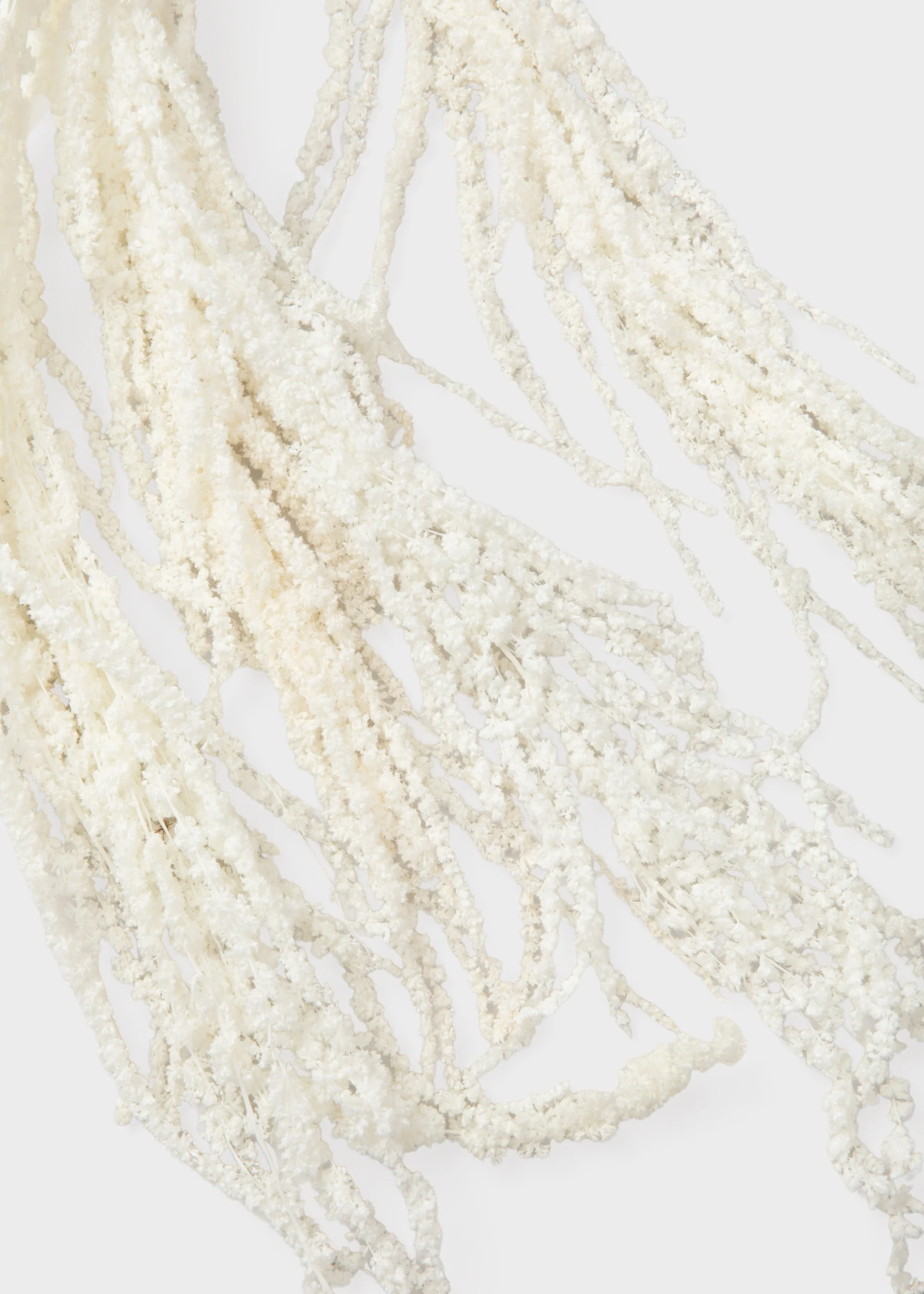 Preserved Hanging Amaranthus Flowers in White - 32-40" - Image 2
