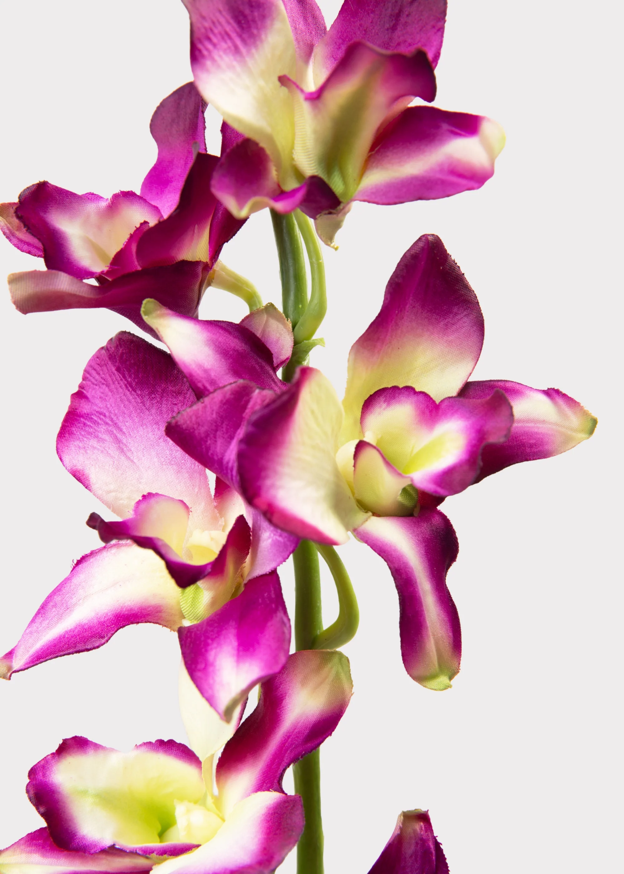 Purple Artificial Dendrobium Orchid Flower Branch - 35.5" - Image 2