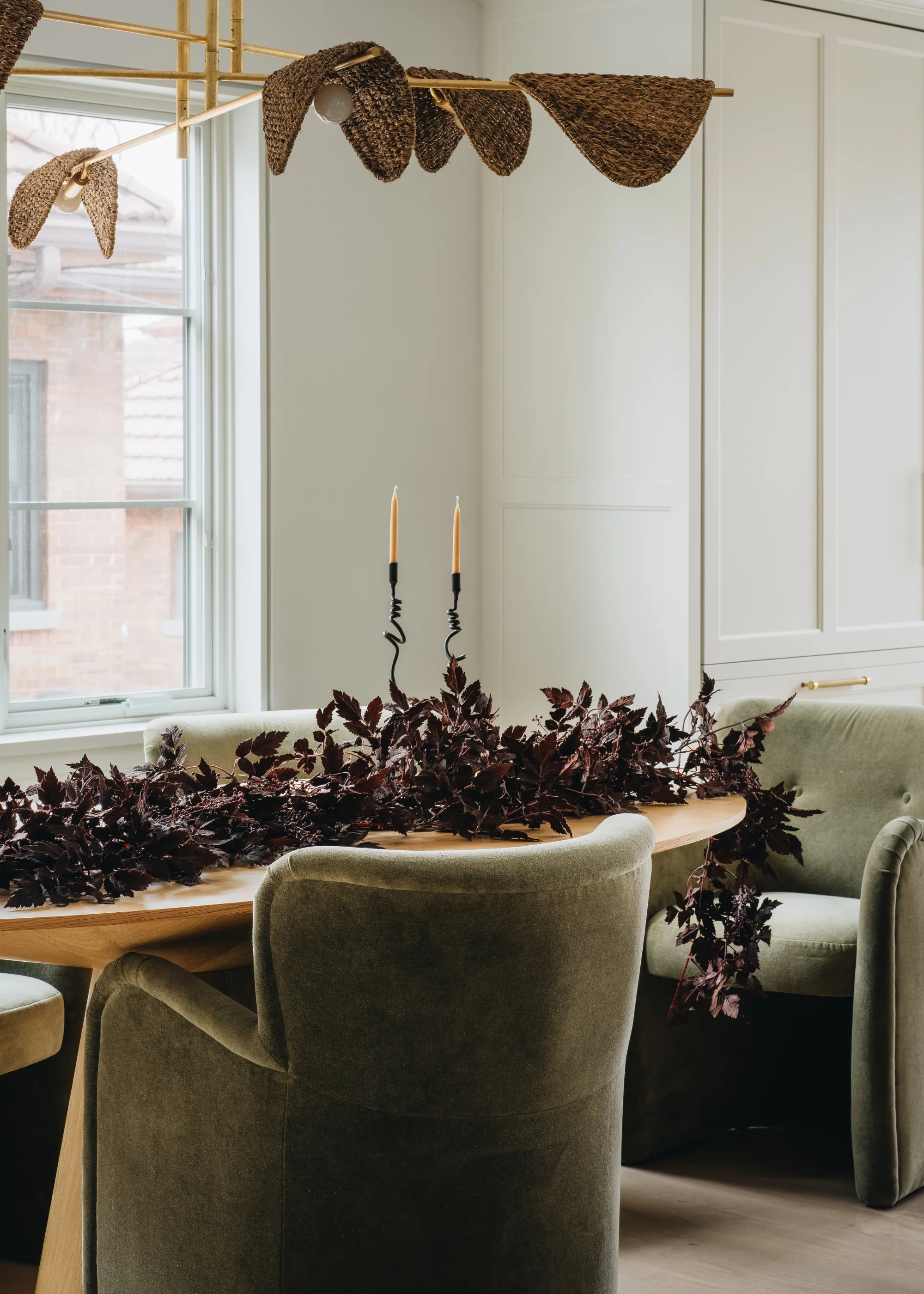 Plum Cimicifuga Seeded Garland - 6' - Image 3
