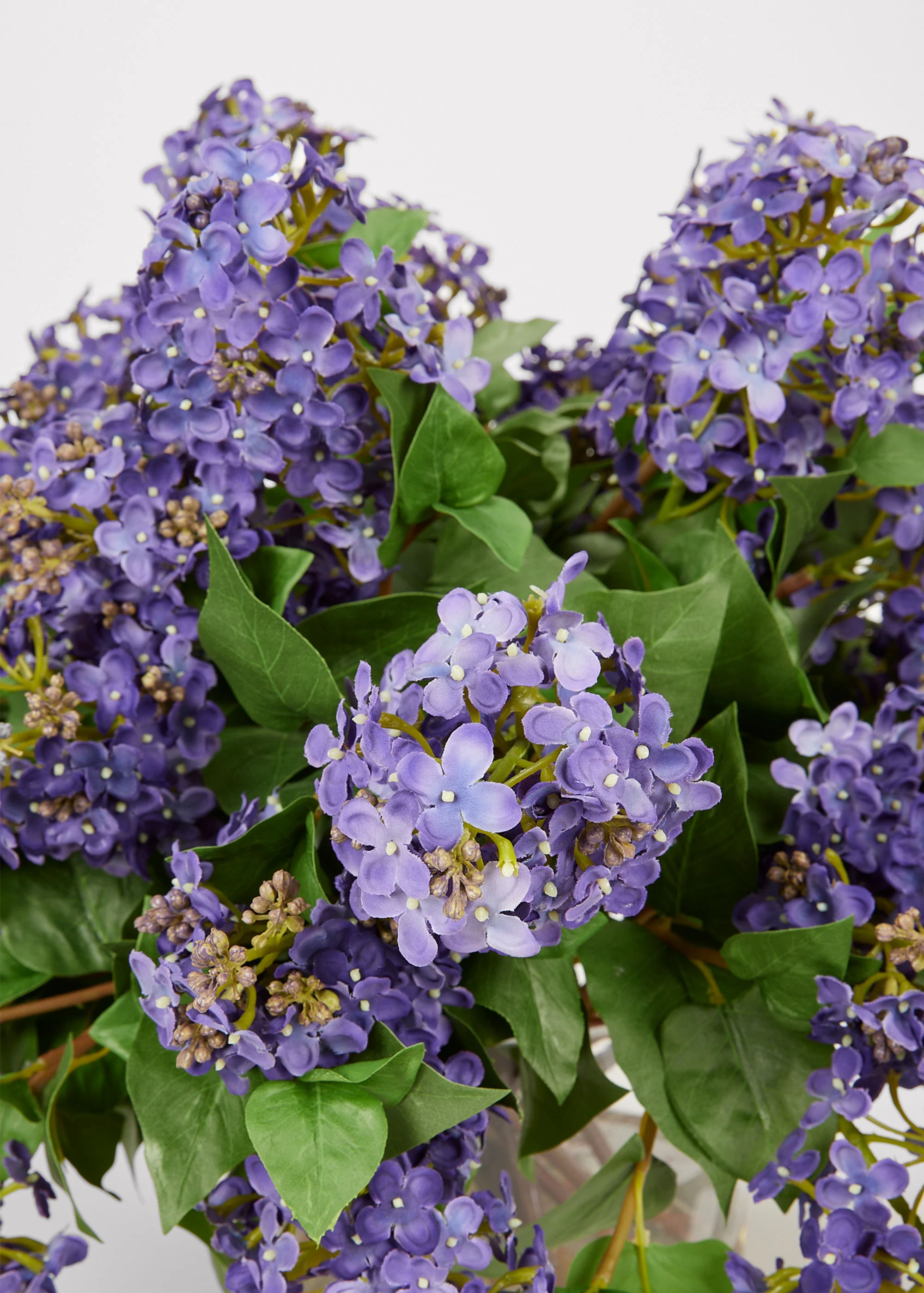 Purple Faux Lilac Arrangement - 18" - Image 3