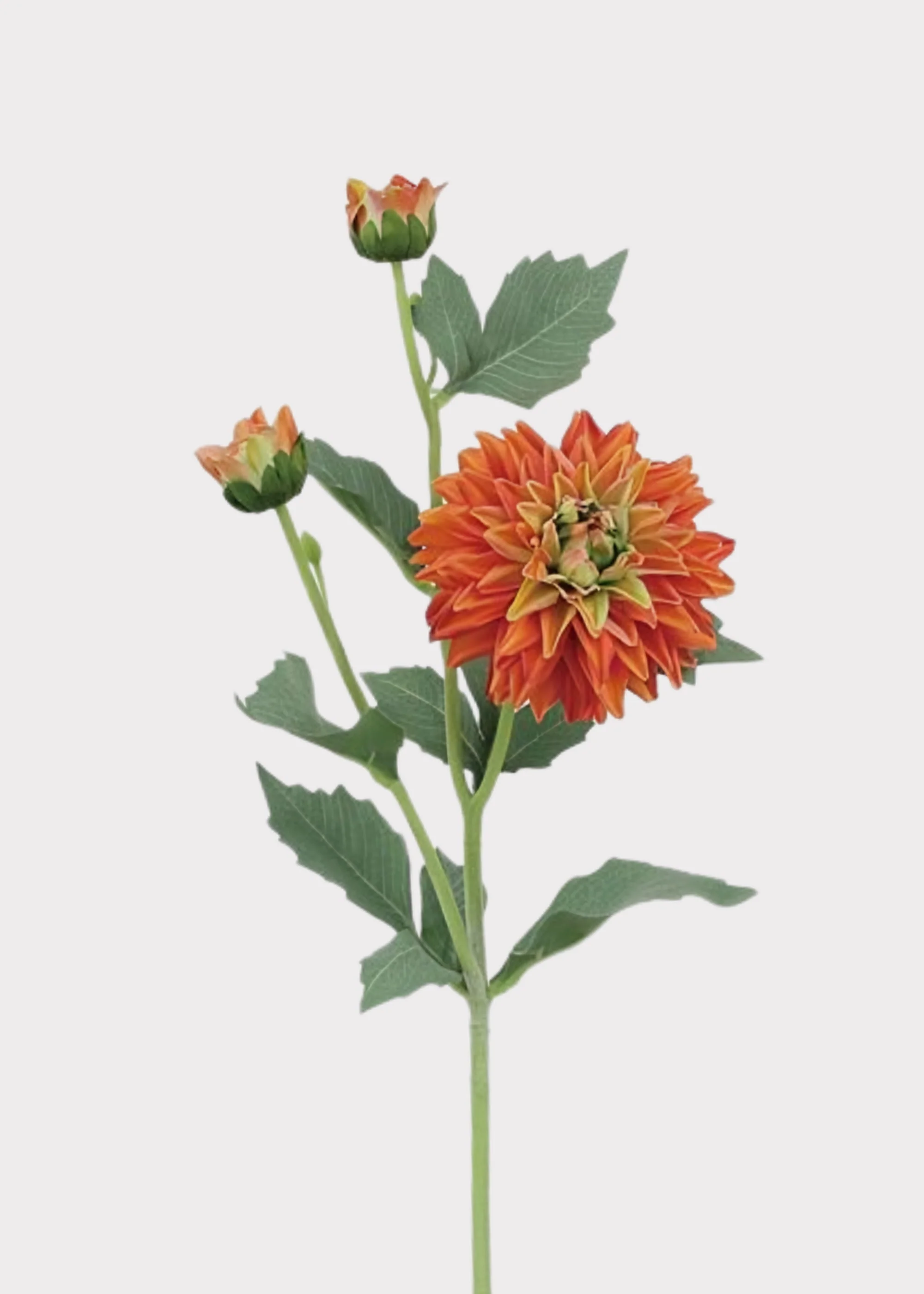 Real Touch Dahlia Fake Flower in Orange - 24"
