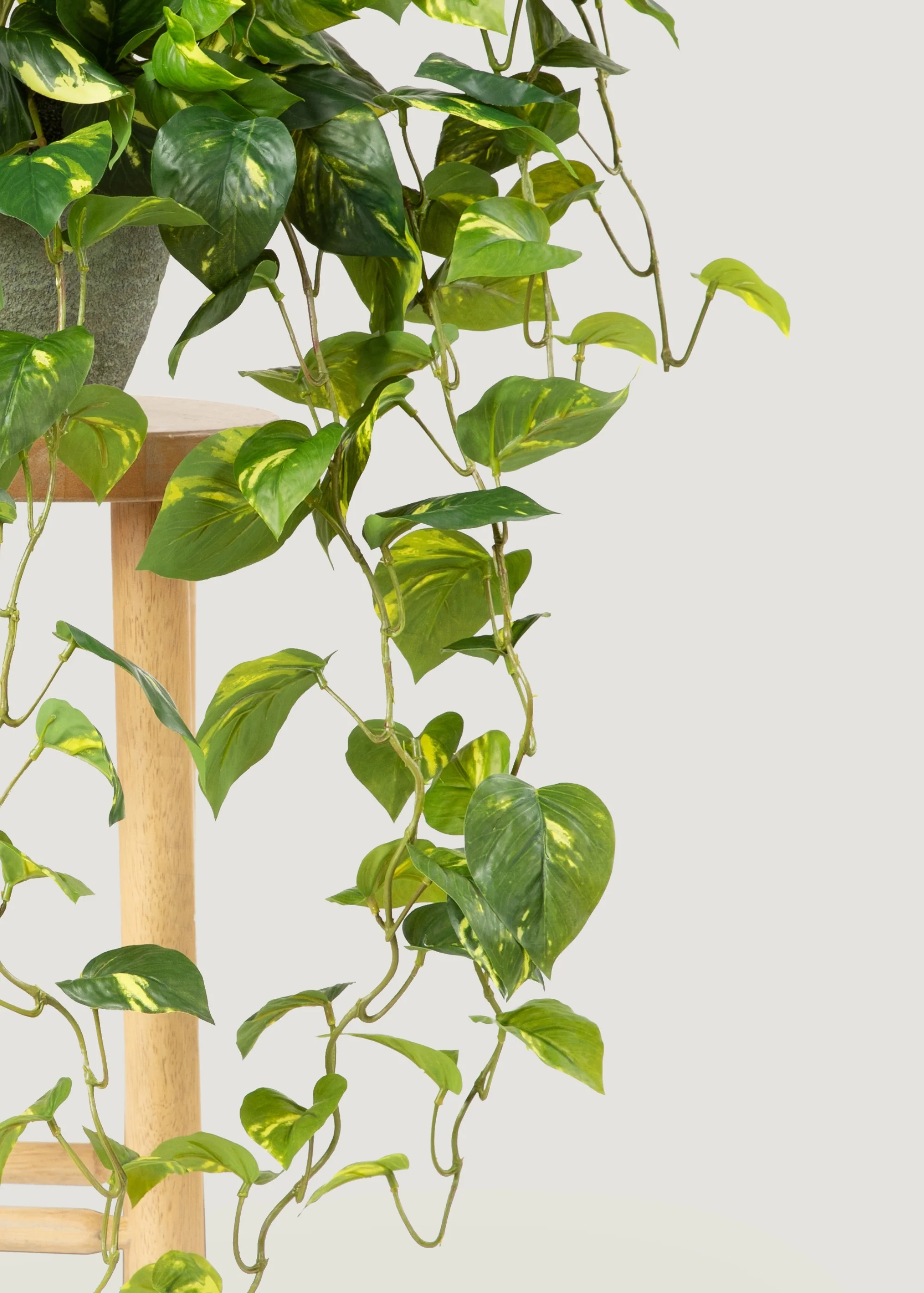 Deluxe Real Touch Pothos Fake Hanging Plant - 36" - Image 4