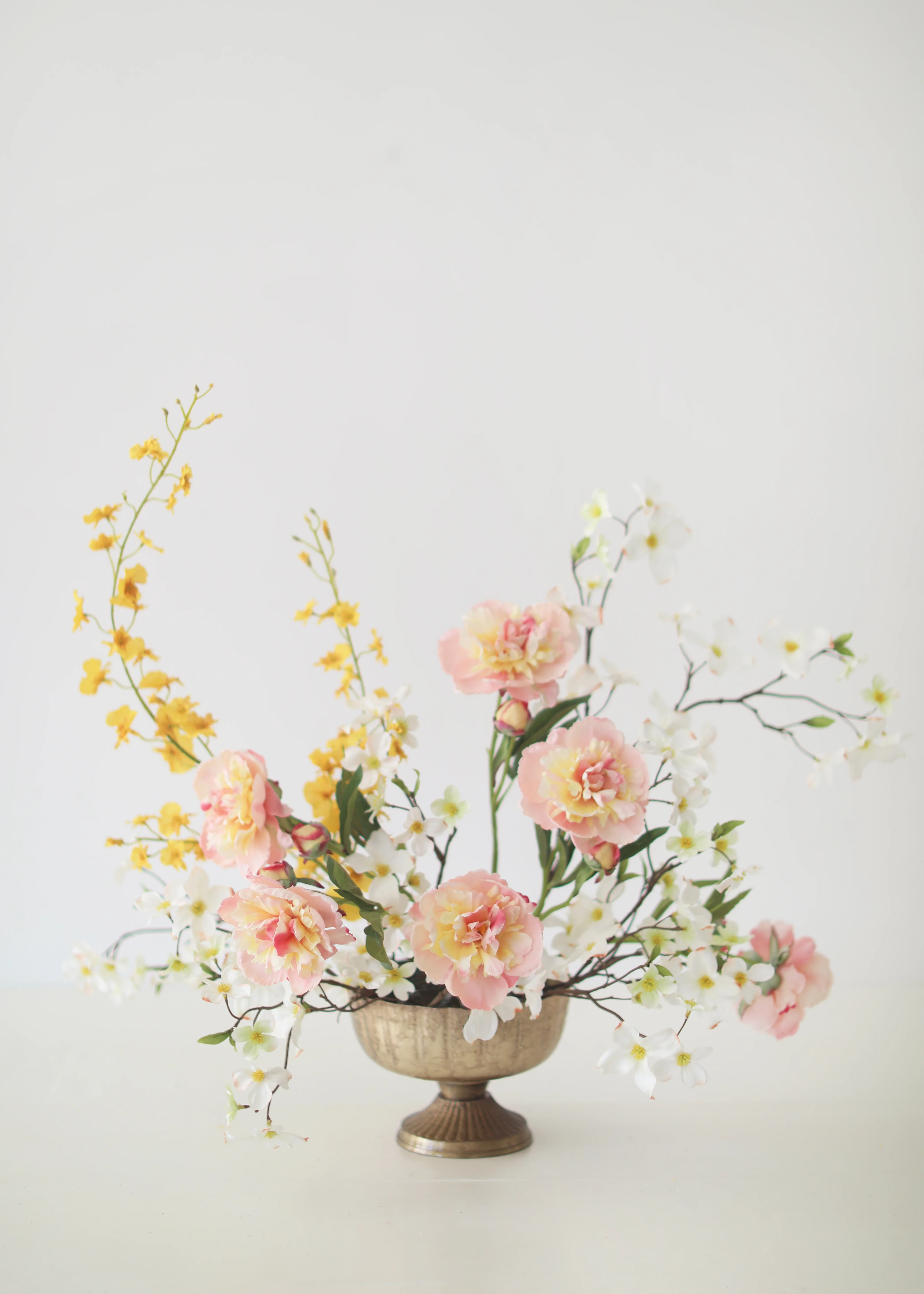 Blushing Nectar Faux Peony Flower - 22" - Image 6