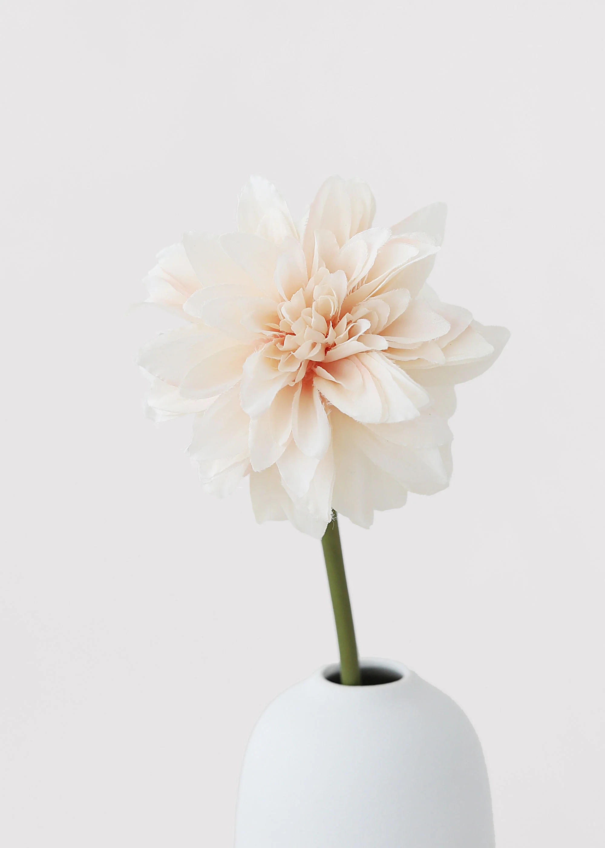 Blush Peach Dahlia Silk Flower - 19" - Image 5