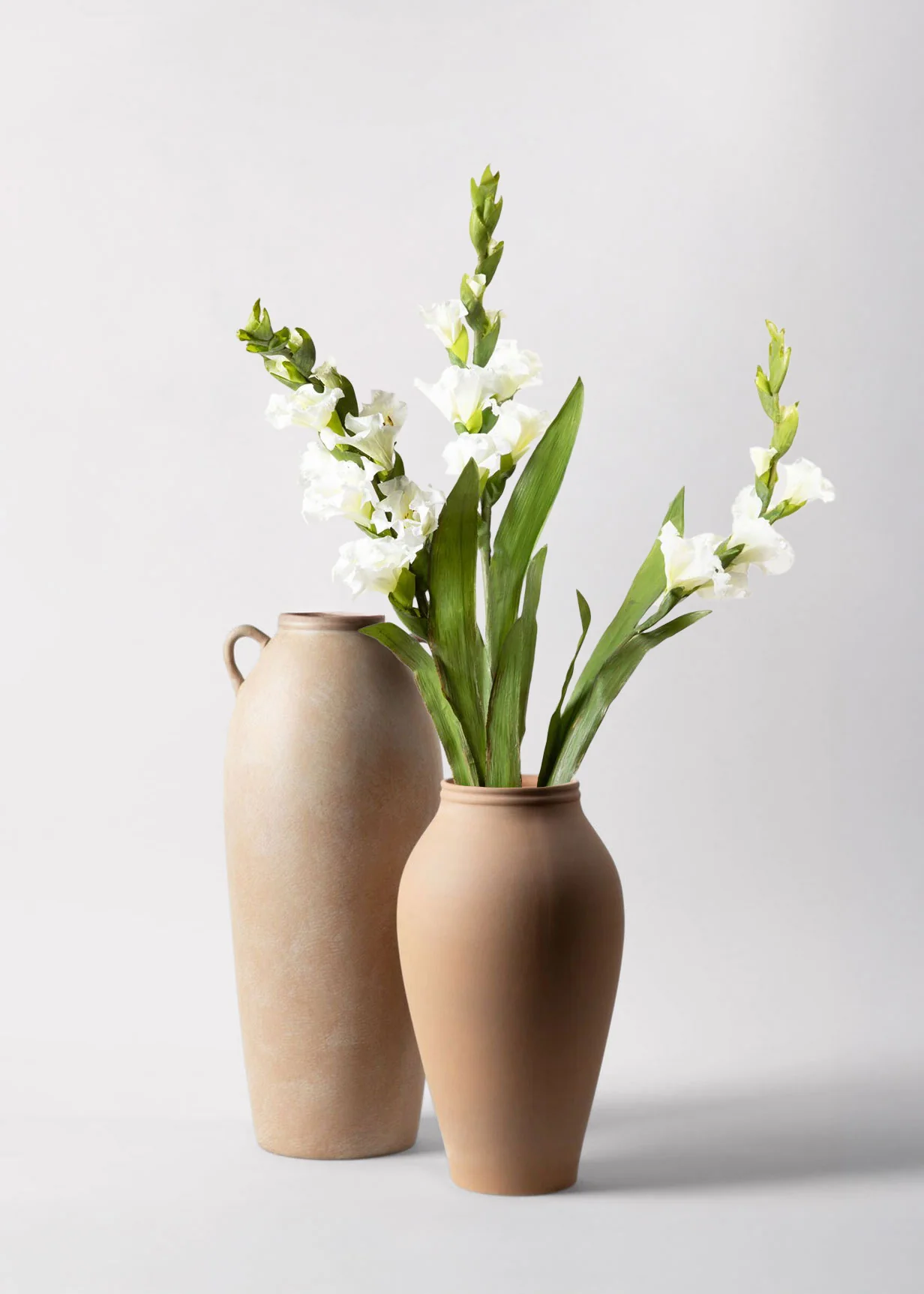 Terracotta Medium Ceramic Vase - 14" - Image 3