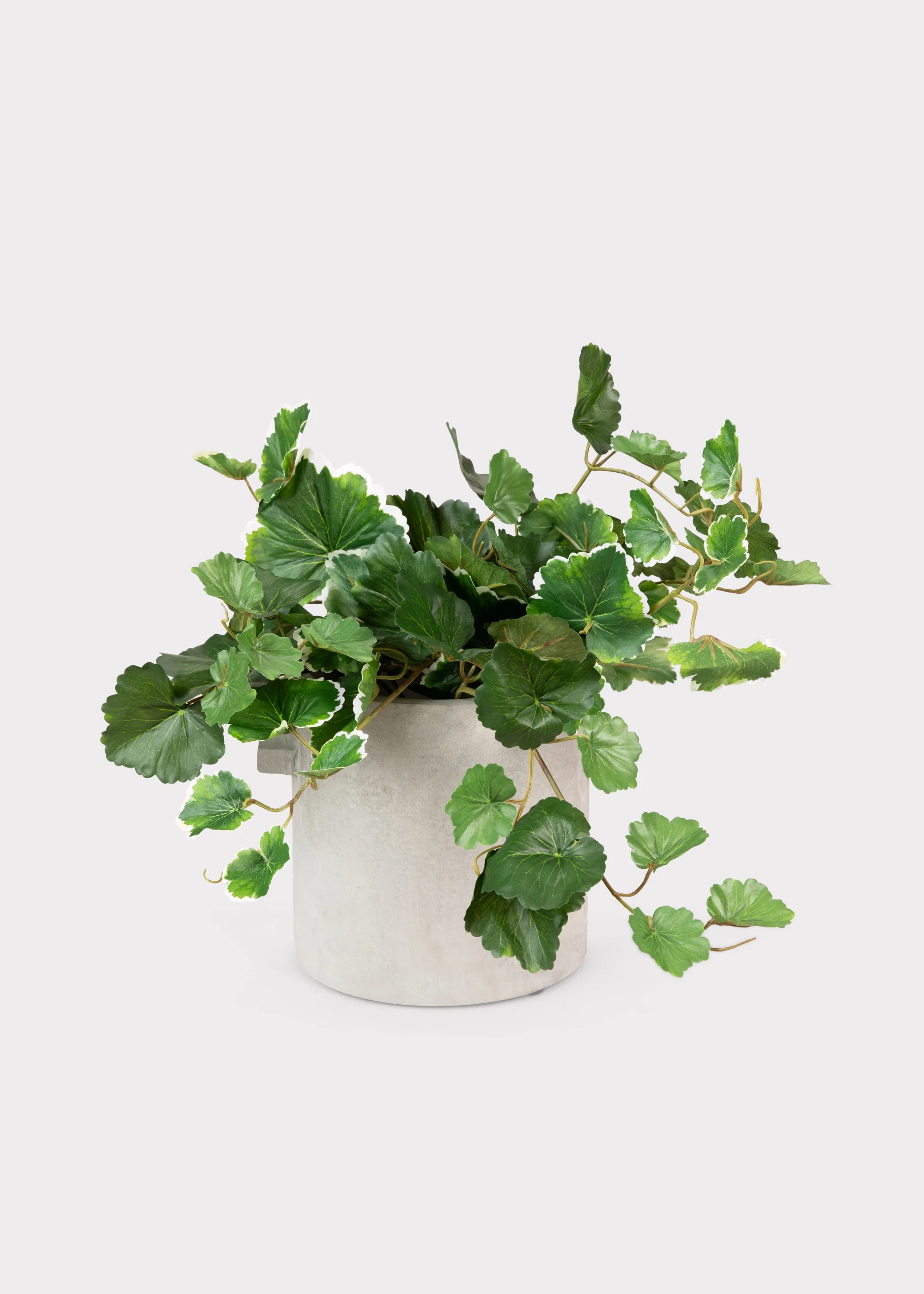 UV Resistant Fake Outdoor Hanging Geranium Plant - 21" - Image 4
