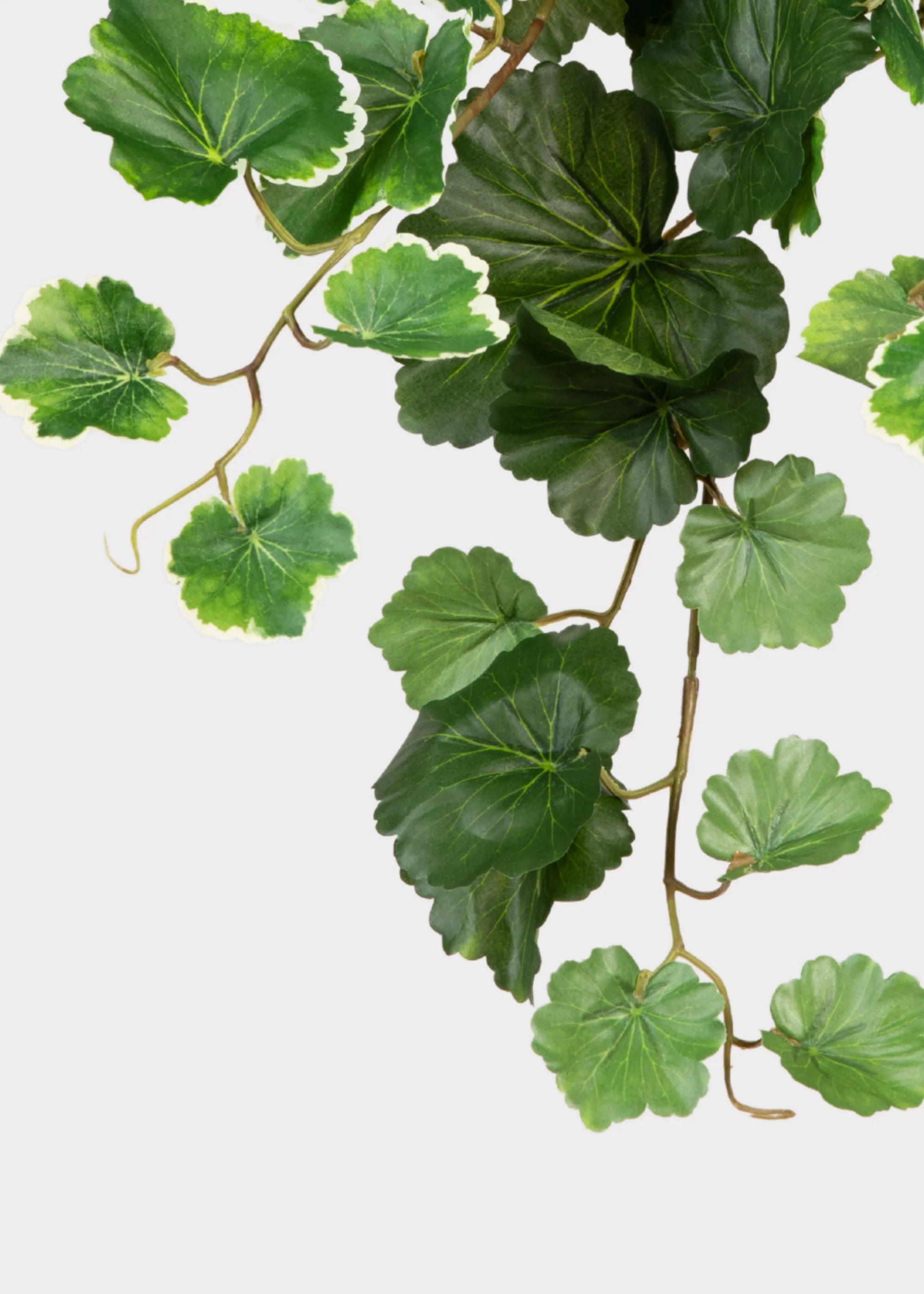 UV Resistant Fake Outdoor Hanging Geranium Plant - 21" - Image 5
