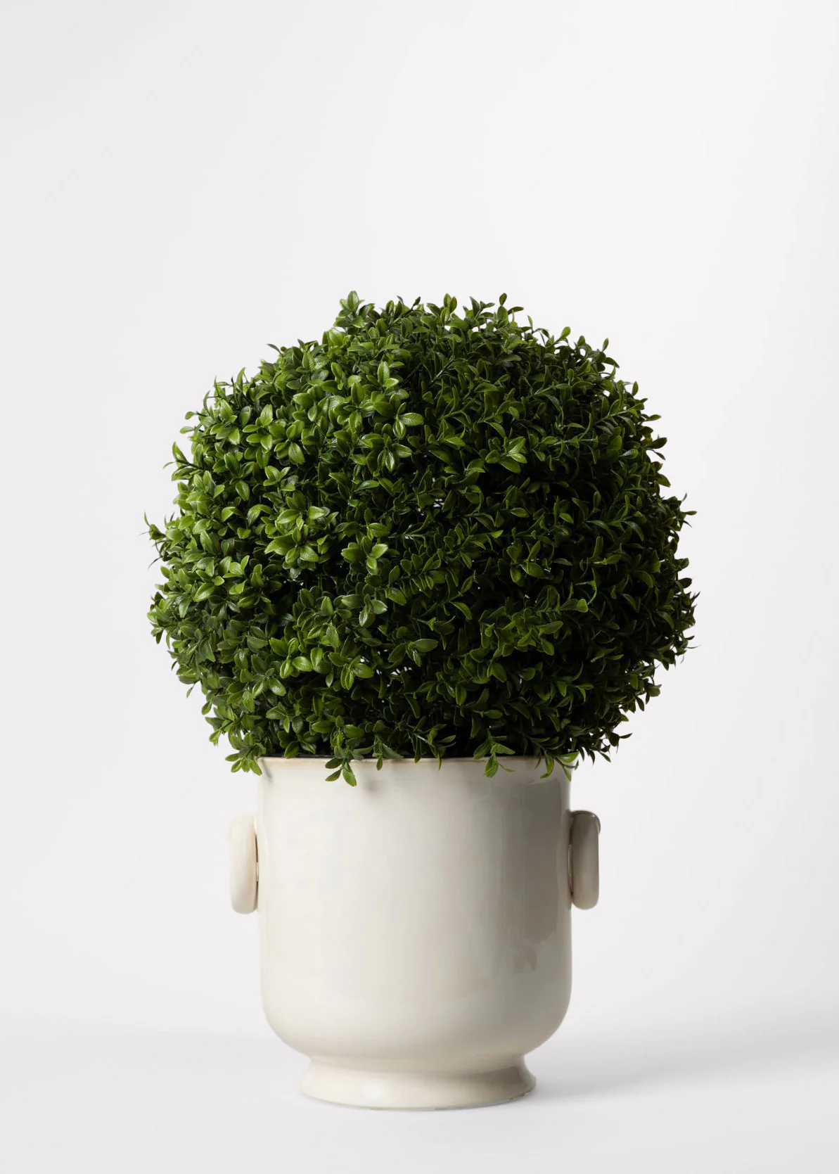UV Treated Outdoor Boxwood Topiary Fake Plant in Pot - 22" - Image 3