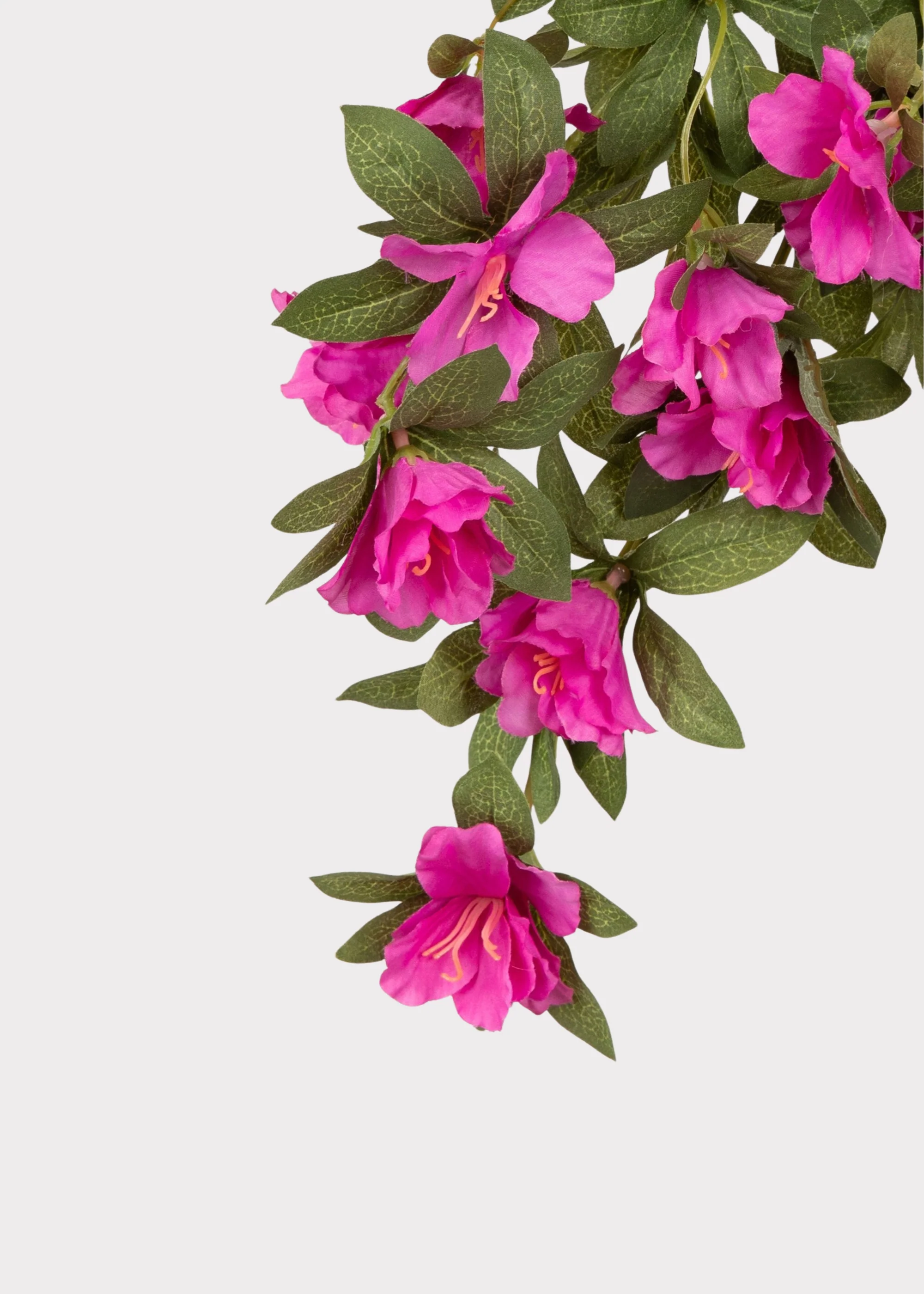 UV Treated Indoor/Outdoor Fake Azalea Hanging Bush - 24" - Image 4