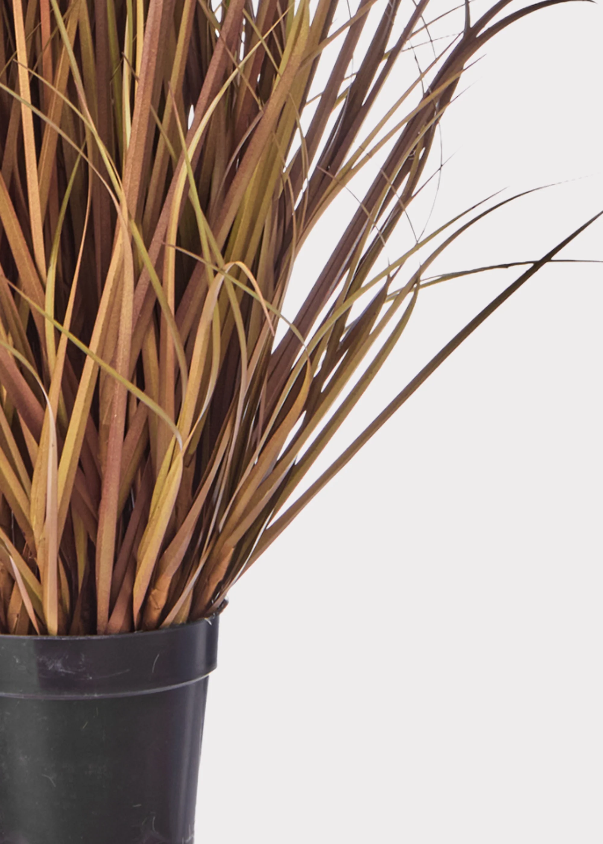 UV Treated Outdoor Fake Autumn Brown Grass Potted Plant - 48" - Image 3