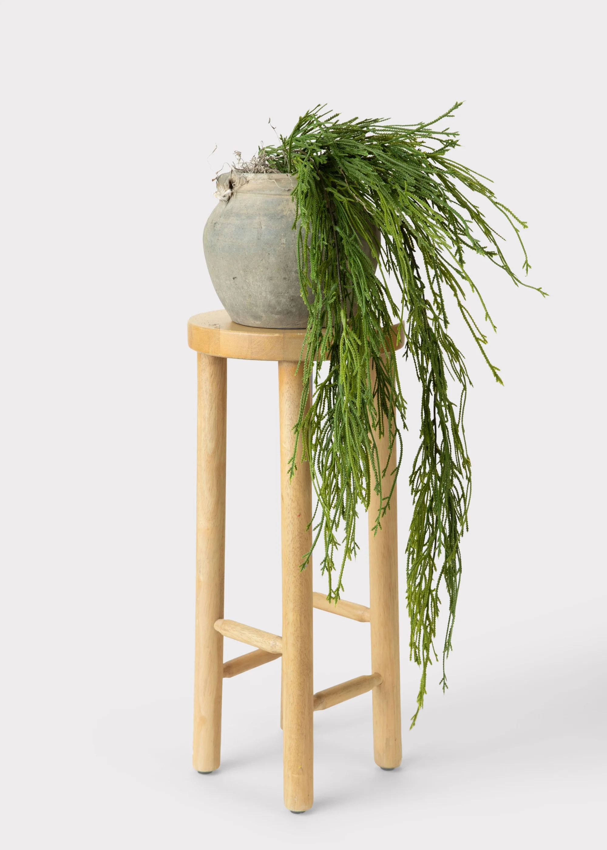 UV Treated Indoor/Outdoor Fake Hanging Moss Fern Plant - 38.5" - Image 2