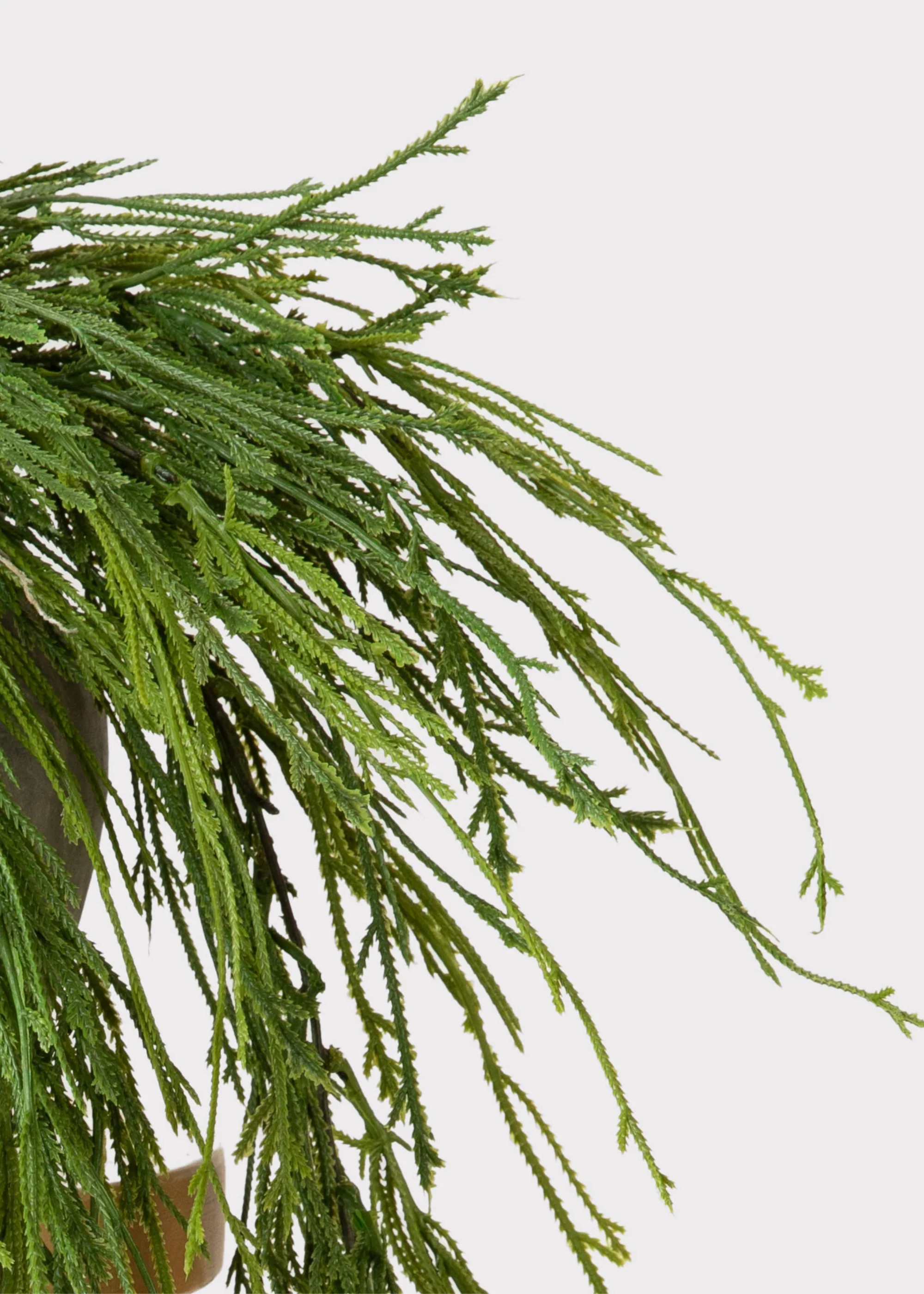 UV Treated Indoor/Outdoor Fake Hanging Moss Fern Plant - 38.5" - Image 3