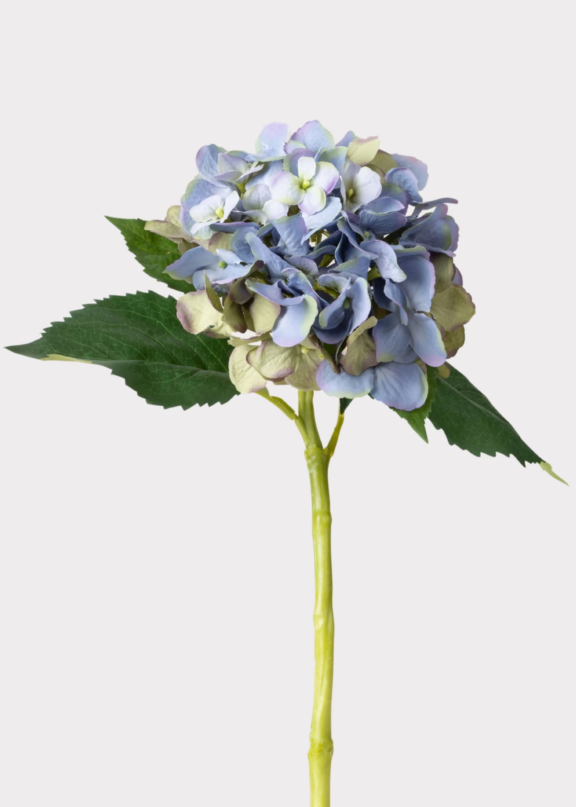 Vintage Blue Green Artificial Hydrangea - 19"