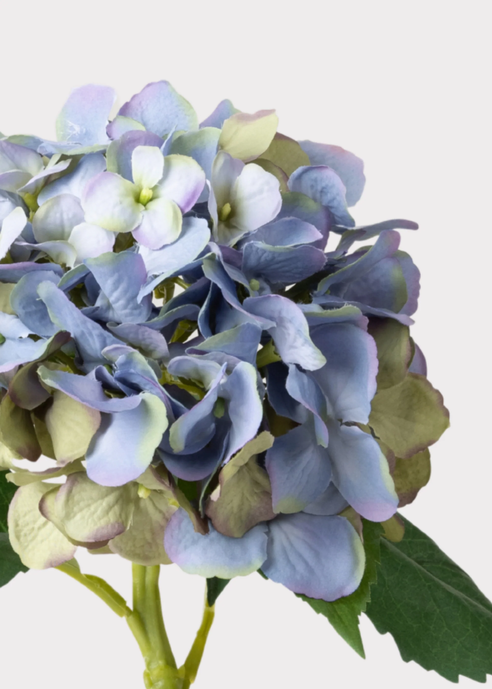 Vintage Blue Green Artificial Hydrangea - 19" - Image 3