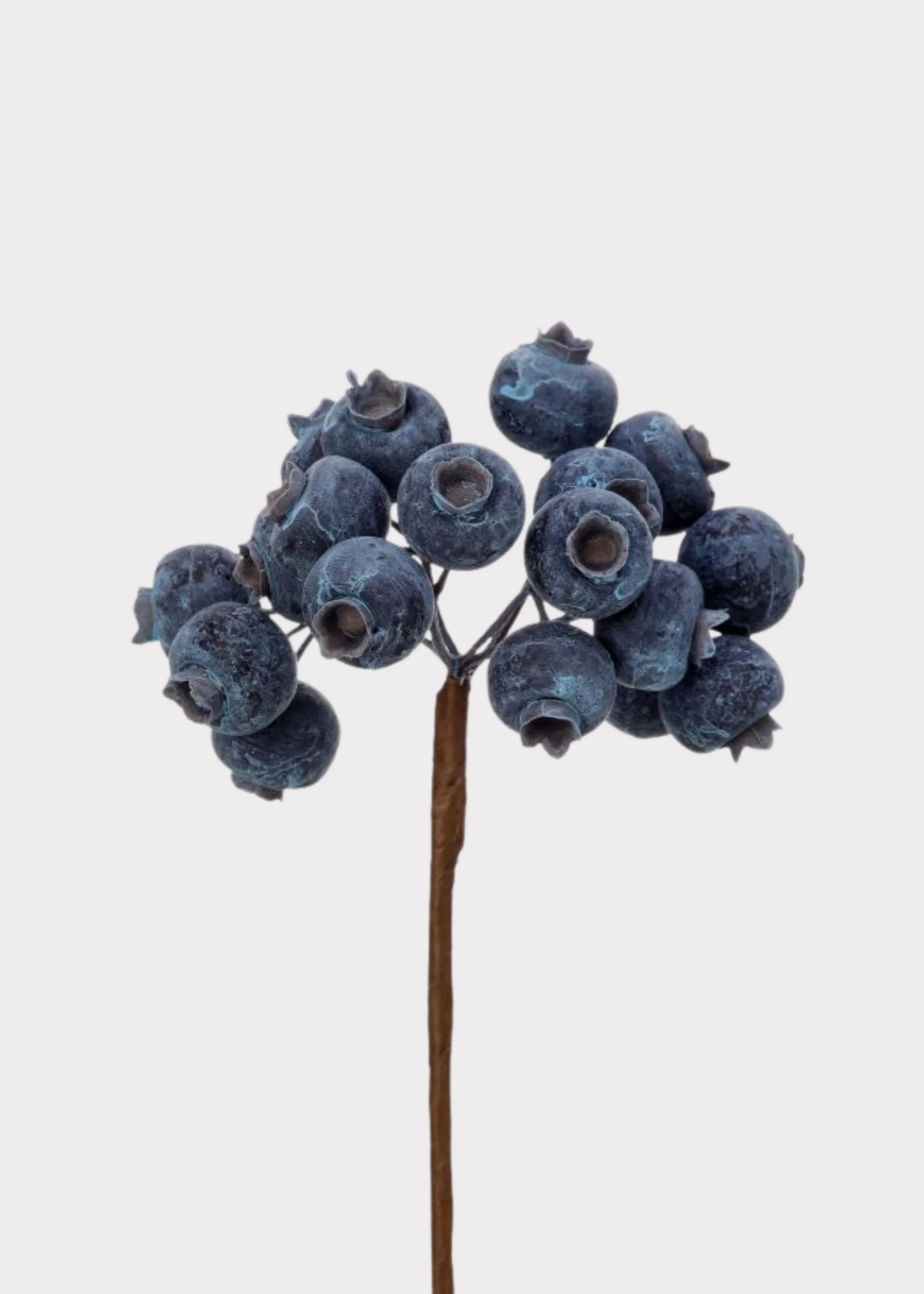 Waterproof Artificial Holiday Berry Pick in Blue - 9"