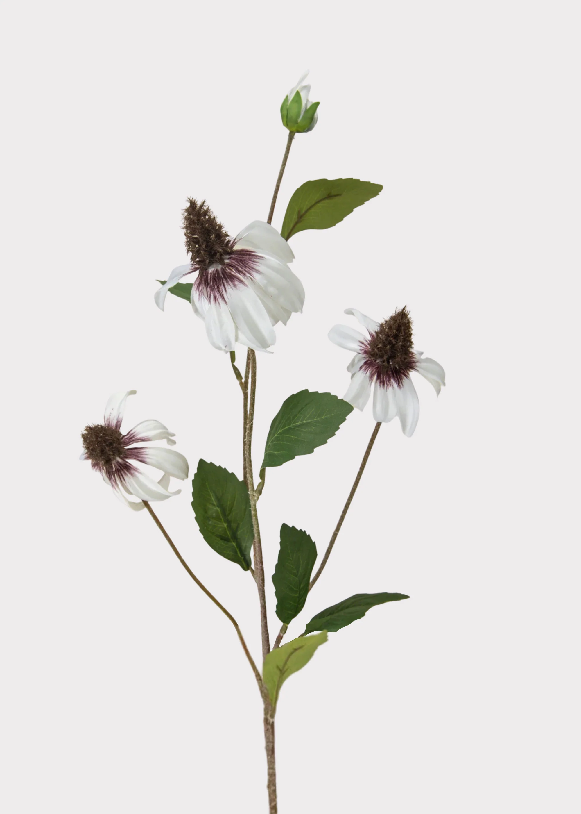 White Artificial Black-Eyed-Susan Wildflowers - 33"
