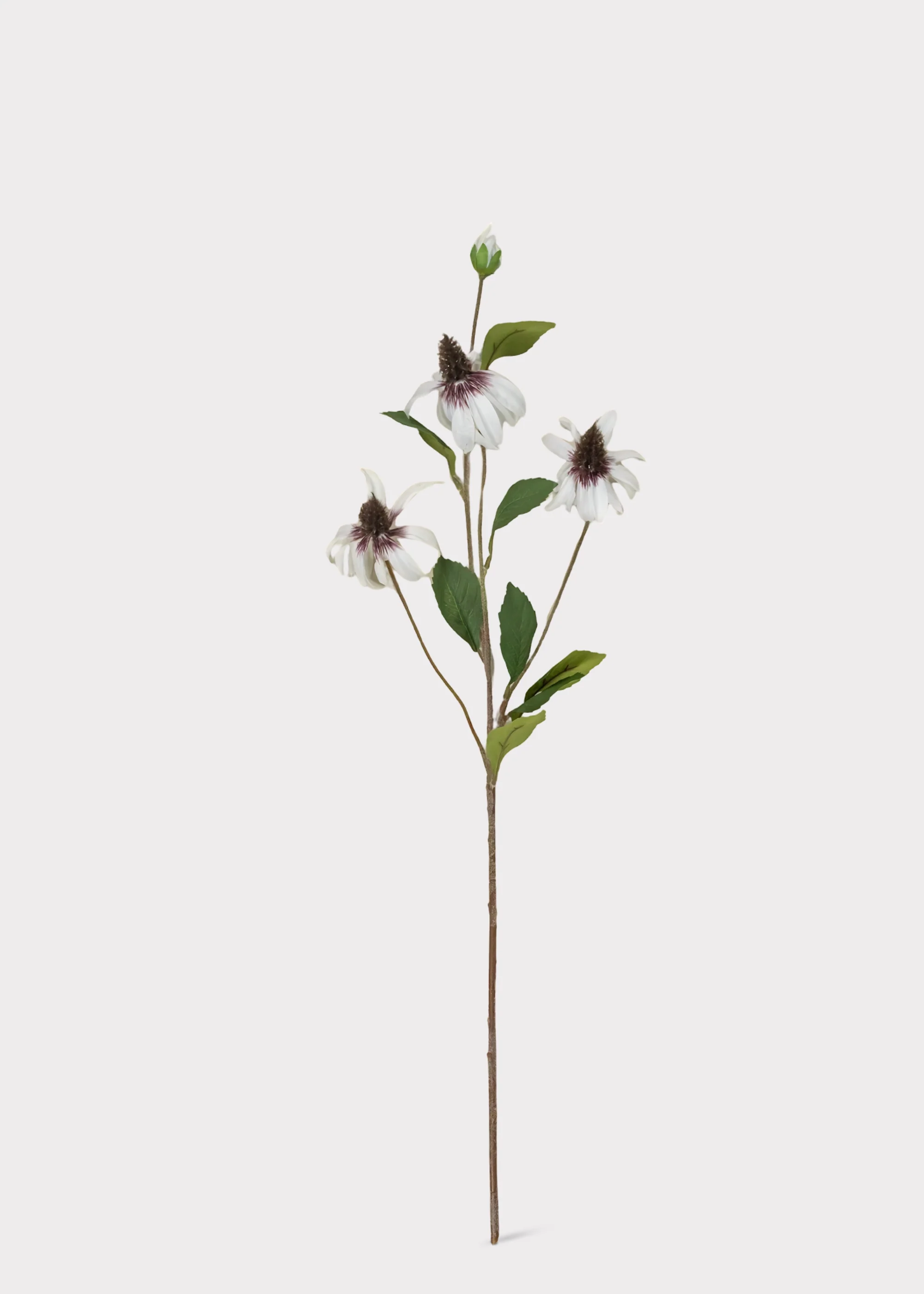 White Artificial Black-Eyed-Susan Wildflowers - 33" - Image 5