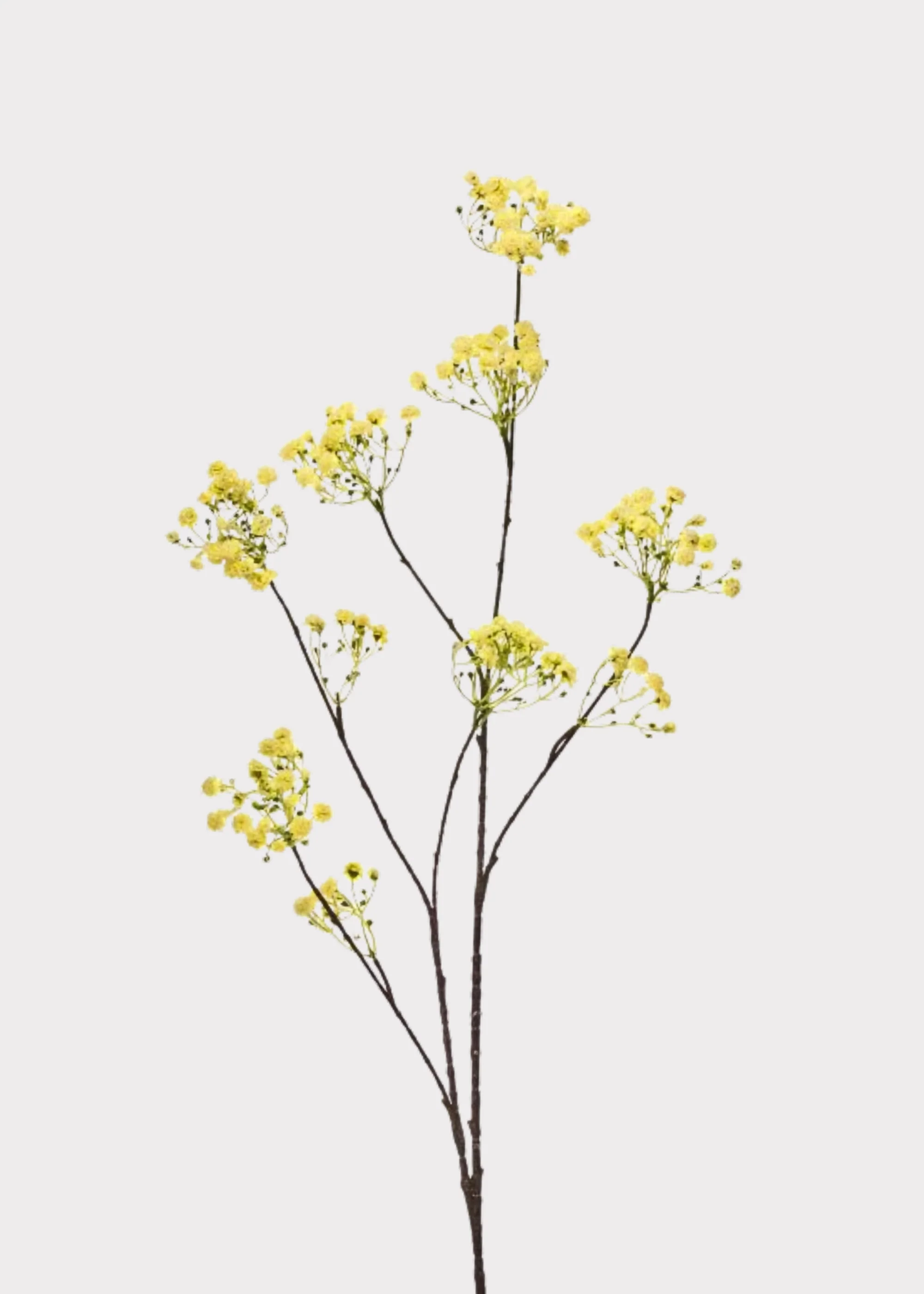 Yellow Artificial Yarrow Wildflower Branch - 44"